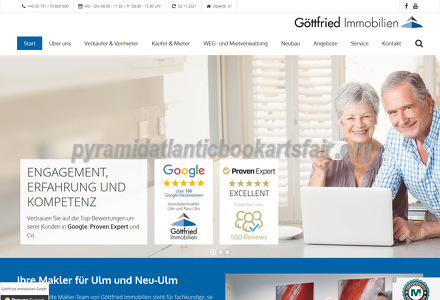 Göttfried Immobilien GmbH Webseite