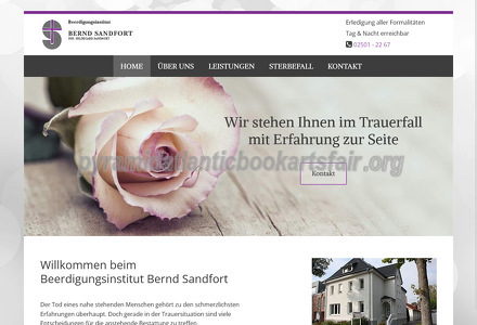 Beerdigungsinstitut Bernd Sandfort Webseite