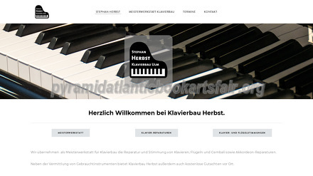 Klavierbau Herbst Webseite